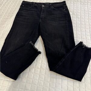 Black Women's Frayed-Hem Joe's Jeans